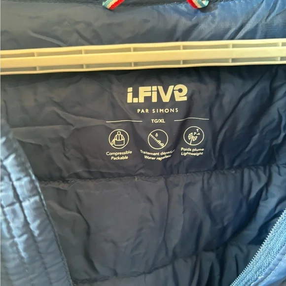 Simons Navy Puffer Jacket - Picture 4 of 5